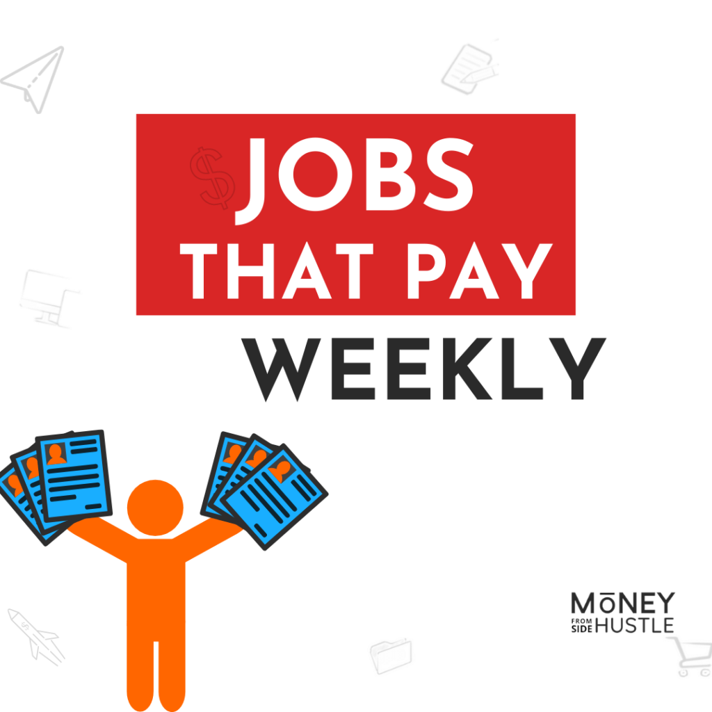 online jobs that pay weekly