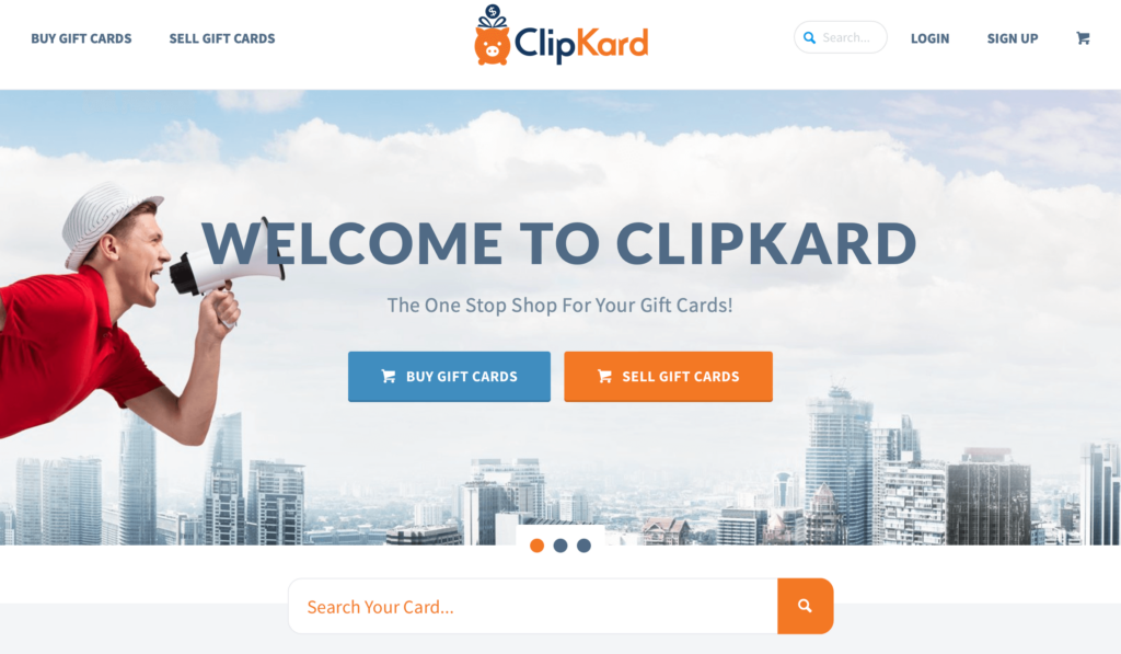 clipkard for selling gift cards online instantly