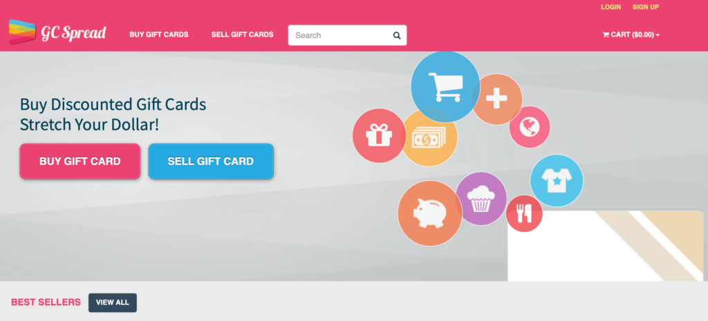 gift card spread for selling gift cards 