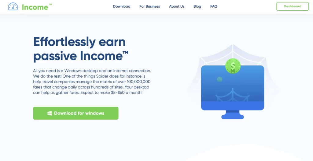 income app for selling data
