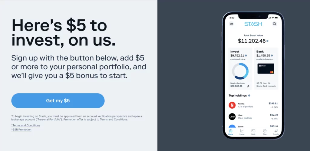 stash sign up bonus