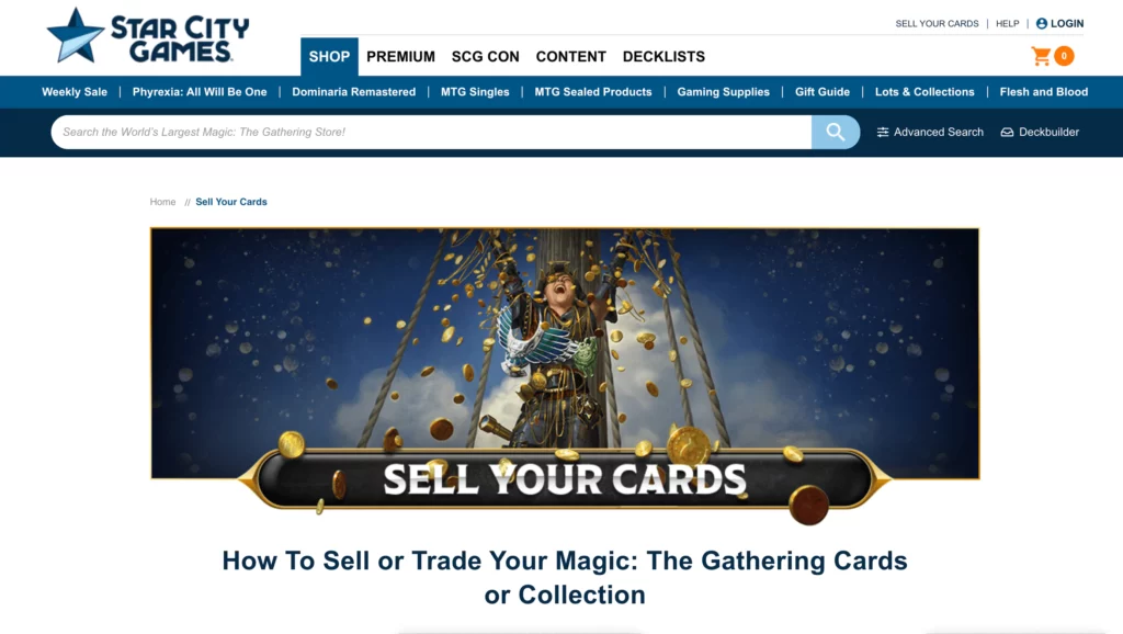 star city games sell magic cards