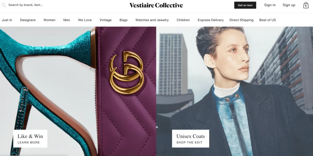 Vestiaire collective for high end shoe