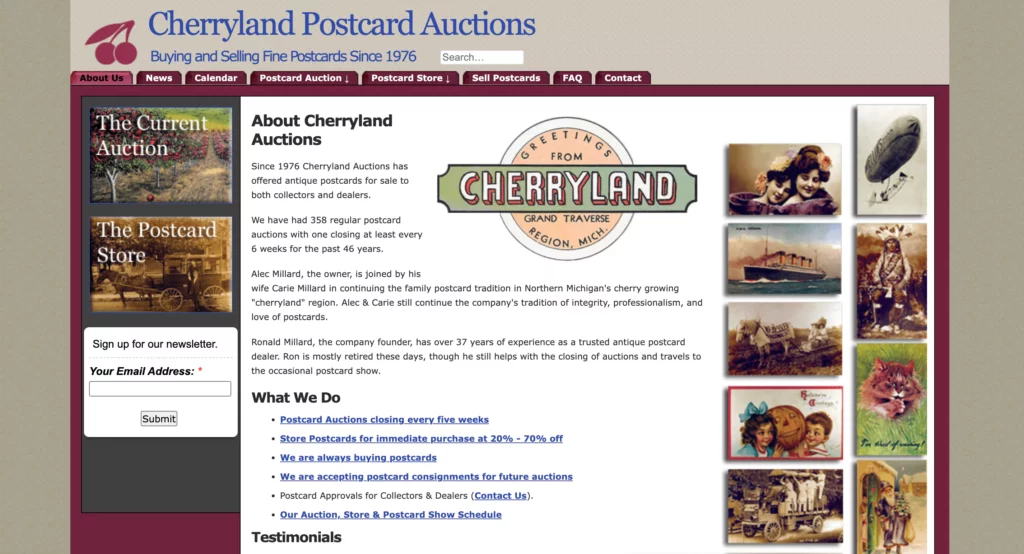 Cherryland postcards selling place