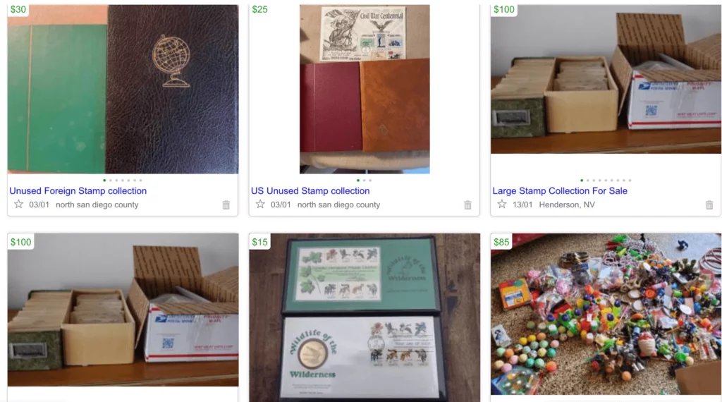 craigslist for selling stamps