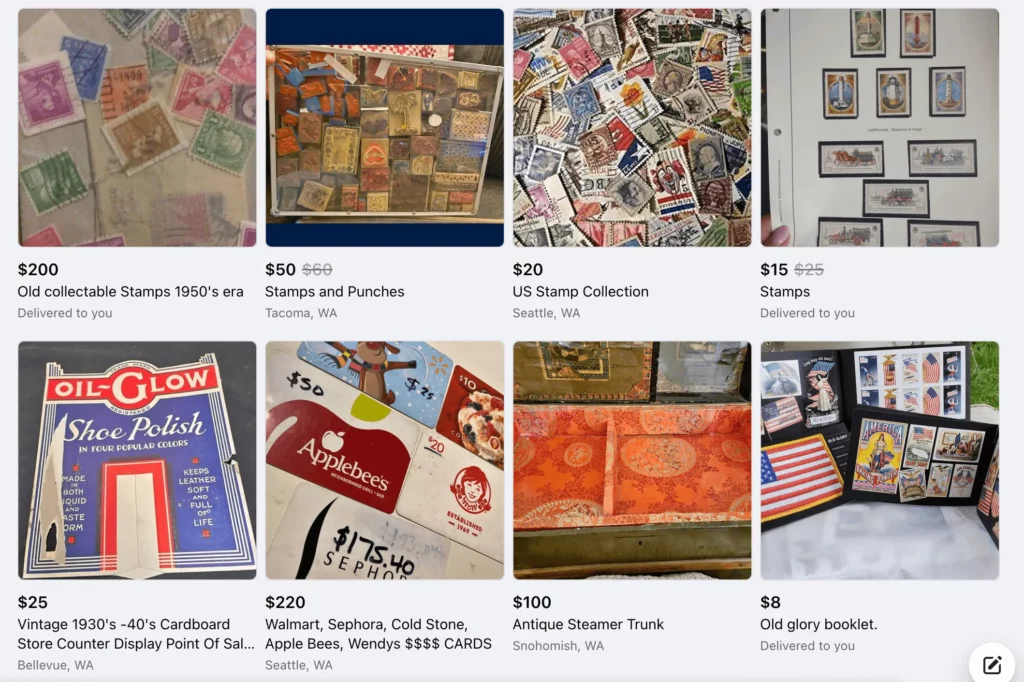 Facebook stamp selling groups