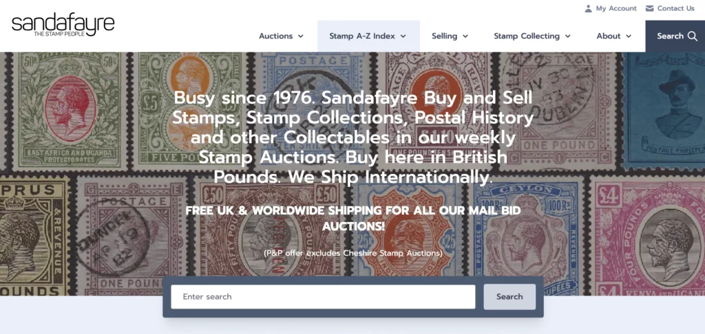 Sandafayre for selling stamps