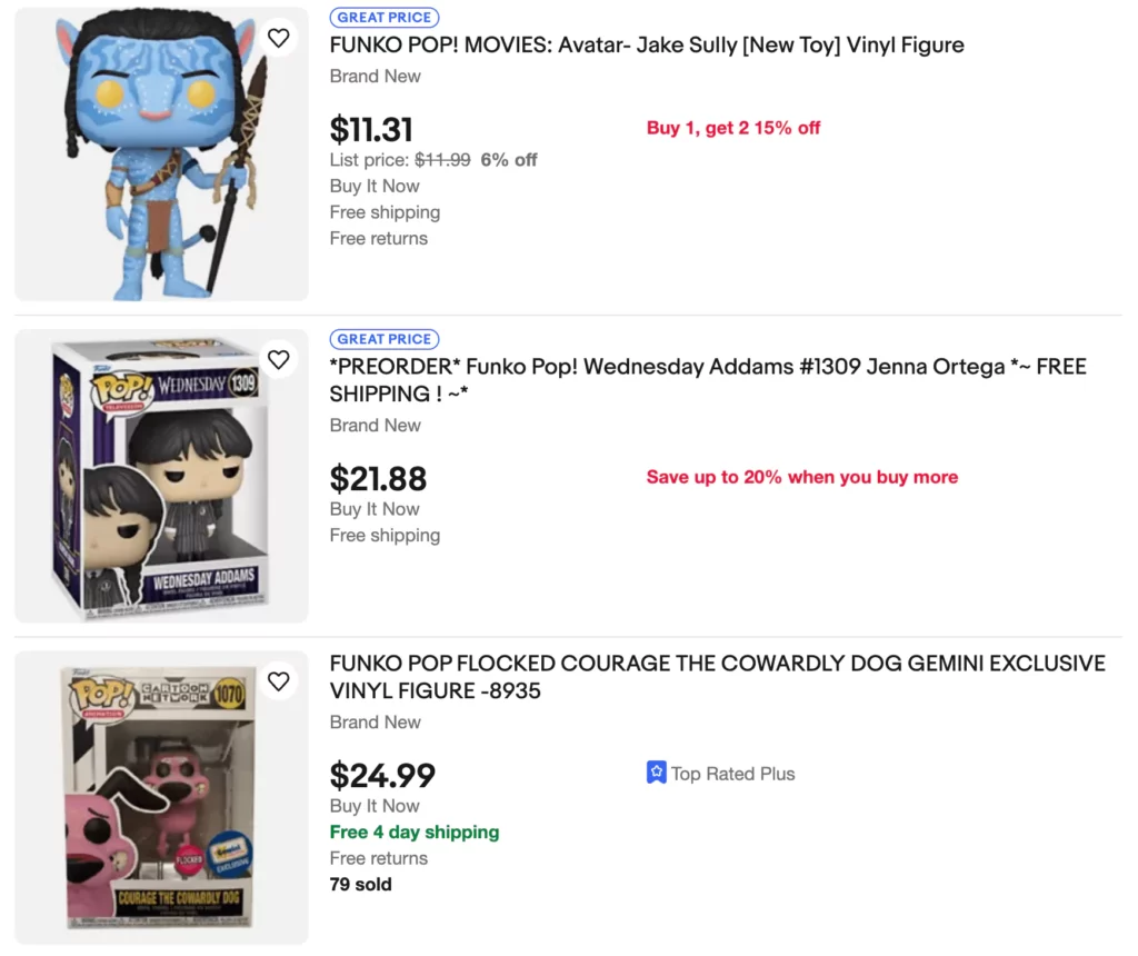 sell funko pops on eBay