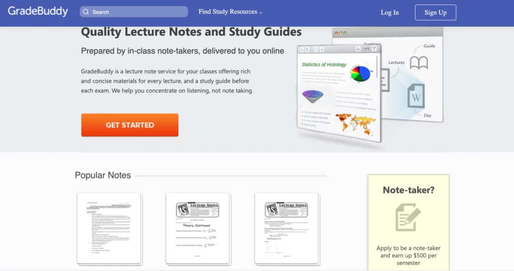 Use grade buddy for note selling