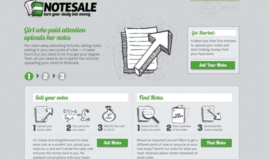 notesale for online note selling