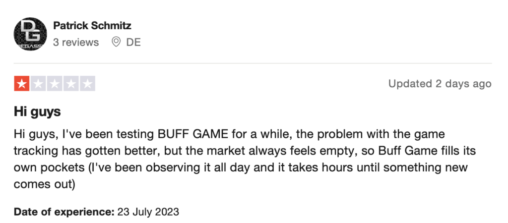 Buff.game negative review