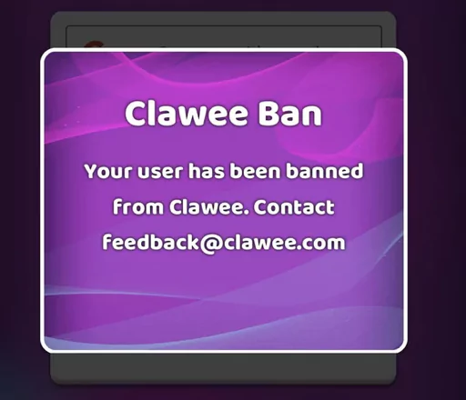 Clawee ban