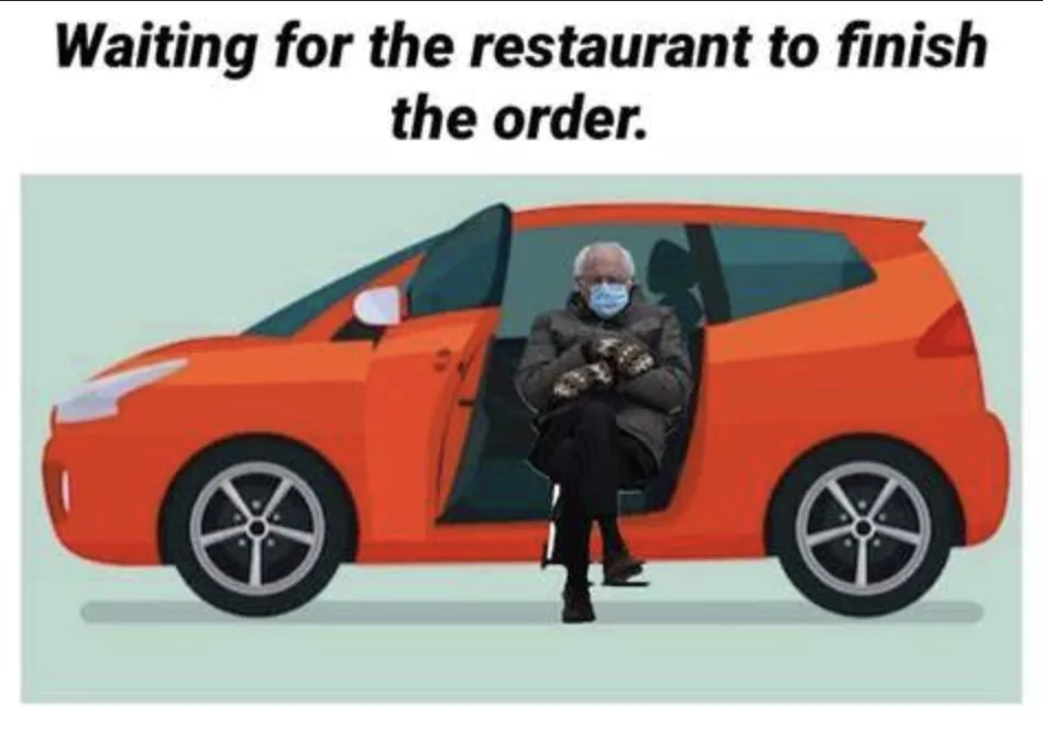 waiting for food meme