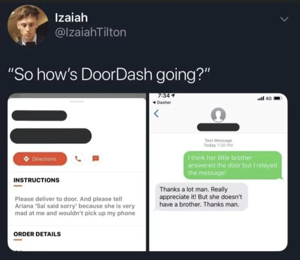 famous doordash girlfriend meme