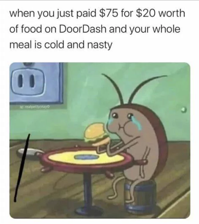 cold doordash meme