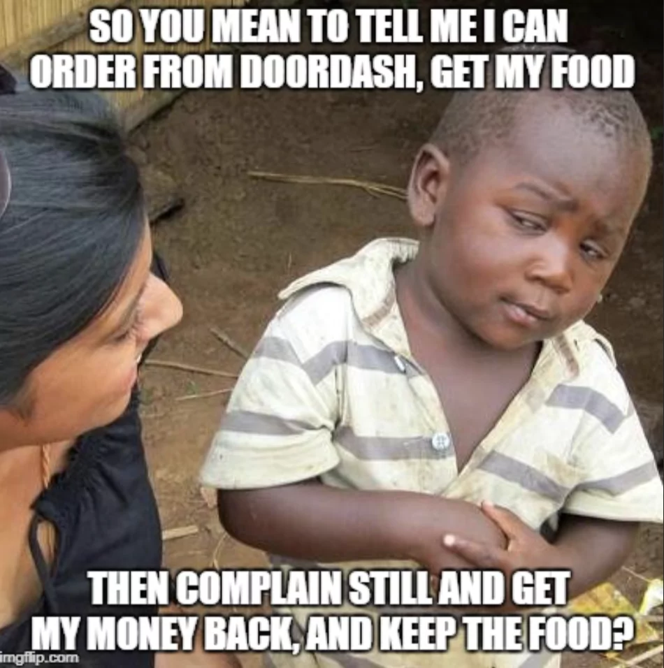 refund for food order meme