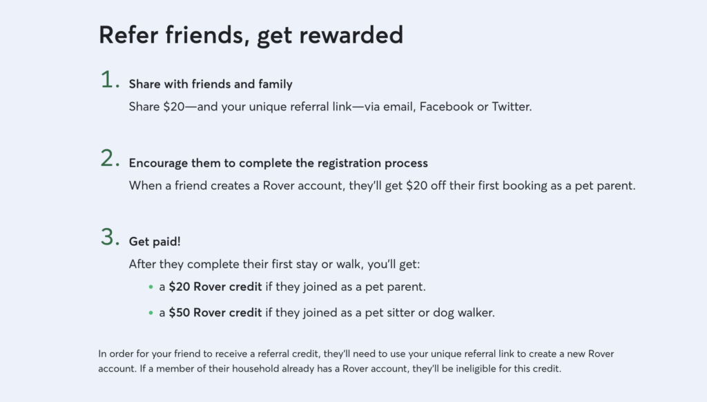 rover refer friends