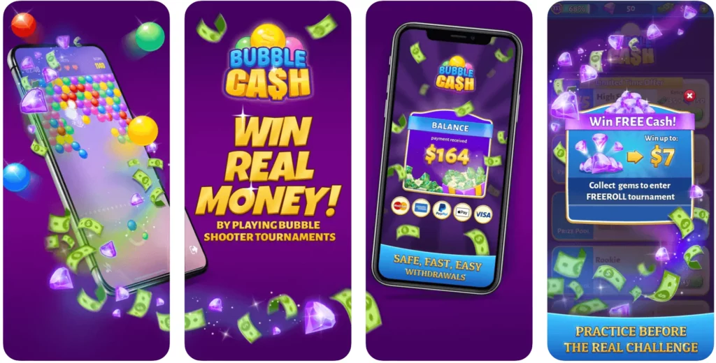 bubble cash play online games for money