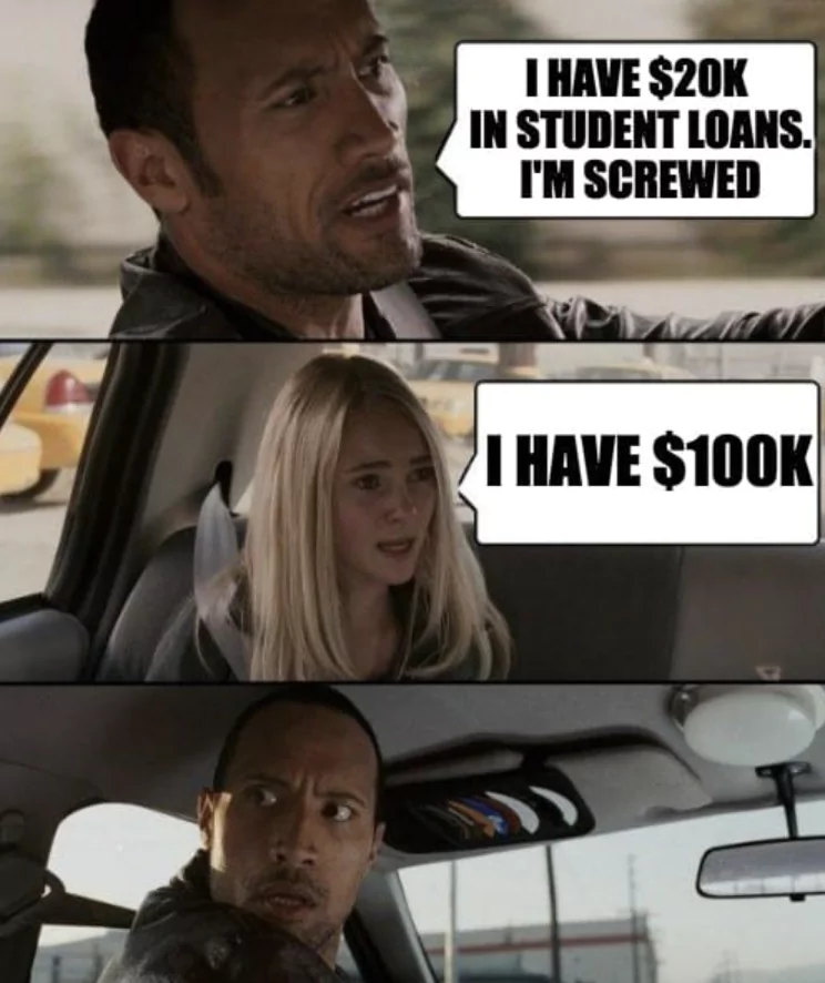 I have $20k in student loans, I am screwed..I have $100k