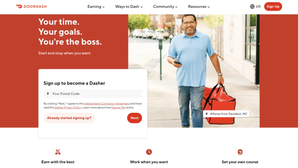 doordash-hompage