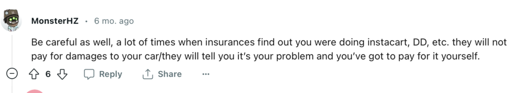 instacart insurance