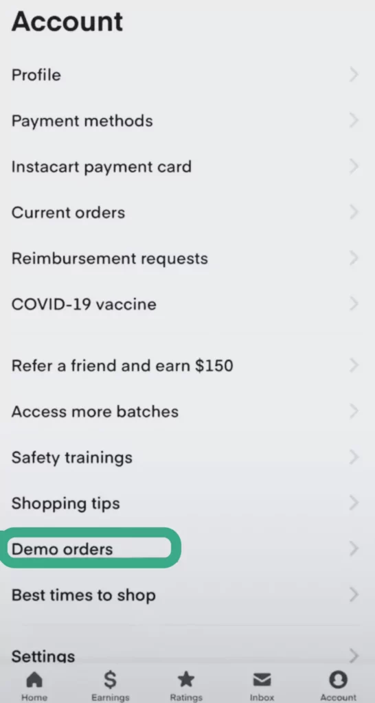 Instacart demo orders