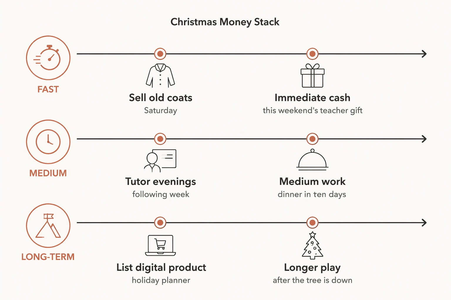Christmas Money Stack